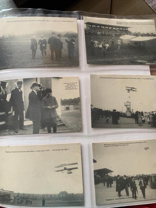 Airshow Vliegmeeting 1910 Stockel Antwerpen uitgeverij 6 PK, Verzamelen, Luchtvaart en Vliegtuigspotten, Zo goed als nieuw, Kaart, Foto of Prent