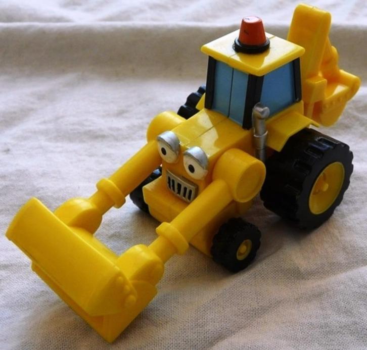 Voertuig, Bob de Bouwer, Scoop - Bulldozer, Hasbro, 2001., Kinderen en Baby's, Speelgoed |Speelgoedvoertuigen, Gebruikt, Ophalen of Verzenden
