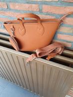 Cognackleurige handtas, Handtassen en Accessoires, Tassen | Damestassen, Ophalen of Verzenden, Nieuw, Handtas