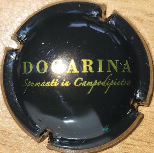Italiaanse Prosecco-capsule, VIGNA DOGARINA zwart&goud nr03, Verzamelen, Wijnen, Nieuw, Witte wijn, Italië, Ophalen of Verzenden