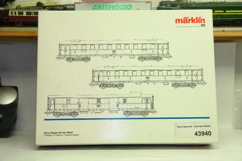 OLAERTS MARKLIN 43940 SNCB NMBS RARISSIME SERIE SPECIALE !!!, Hobby en Vrije tijd, Modeltreinen | H0, Zo goed als nieuw, Wagon
