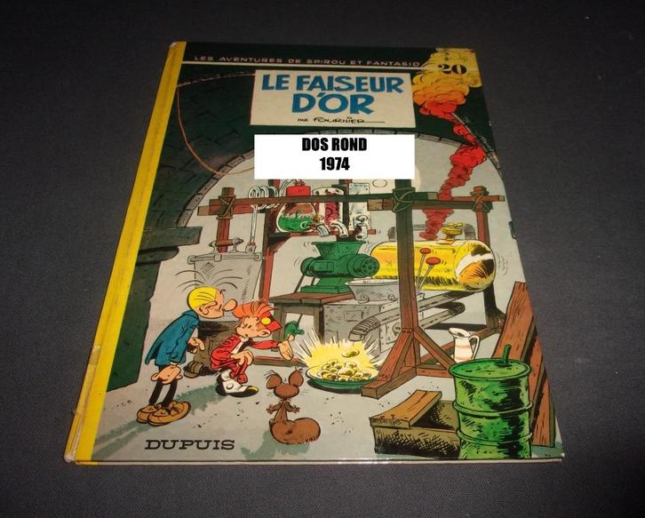 bd le faiseur d'or spirou 20 1974 dos rond, Boeken, Stripverhalen, Ophalen