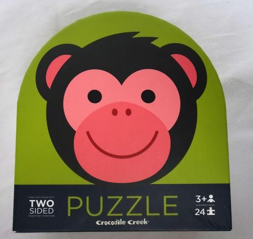 Crocodile  Tweezijdige Monkey Jungle (24 Teile), Enfants & Bébés, Jouets | Éducatifs & Créatifs, Utilisé, Puzzles, Enlèvement ou Envoi