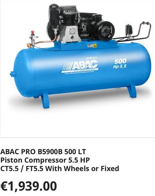 3F 400V 500L 4kw compressor 11bar bj2019!!, Doe-het-zelf en Bouw, Compressors, Ophalen
