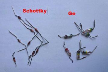 Set Germanium en Schottky diodes beschikbaar voor biedingen