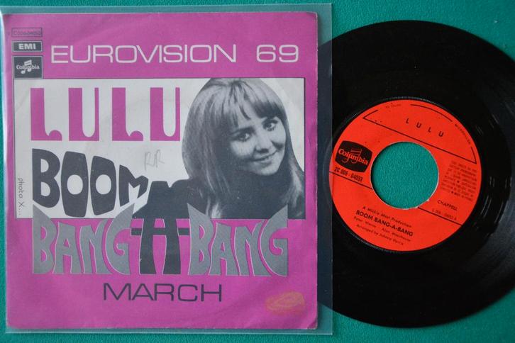 Lulu — Boom Bang-A-Bang - i - single vinyle (1969), CD & DVD, Vinyles Singles, Utilisé, Single, Pop, 7 pouces, Enlèvement ou Envoi