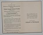 Justin-Joseph Norbert Ceelen  Eksel 1881 en †1958, Verzamelen, Bidprentjes en Rouwkaarten, Verzenden, Bidprentje