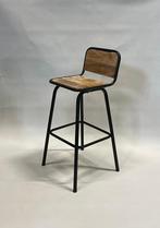 Stoere industriële barkruk leverbaar in zithoogte 70cm, 80cm, 5 krukken of meer, Met voetsteun, Nieuw, Ophalen of Verzenden