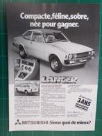 Mitsubishi Lancer - publicité papier - 1977, Ophalen of Verzenden, Gebruikt, Overige typen