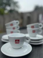 ILLY ~ 6 lungo tasjes met schotel, Ophalen, Zo goed als nieuw