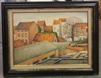 Rik BROUWERS, stadsgezicht over de daken, Antiek en Kunst, Ophalen of Verzenden
