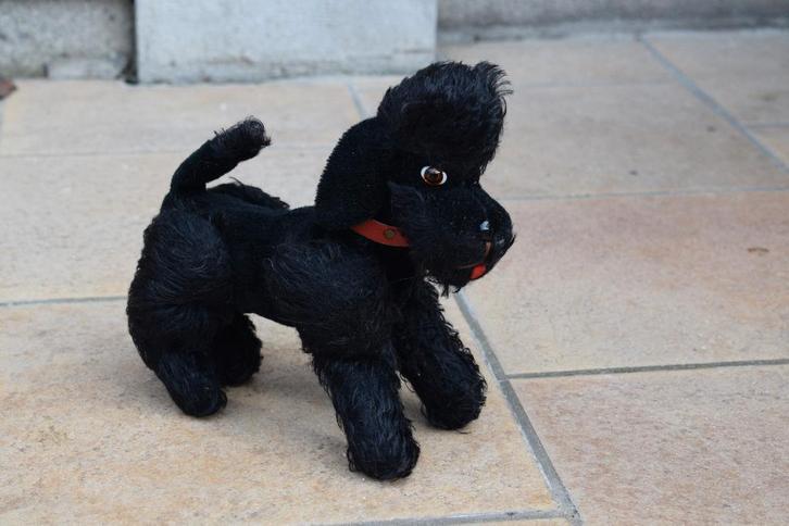Steiff 1965 zeldzame honden poedel knuffel antiek speelgoed, Antiek en Kunst, Antiek | Speelgoed, Ophalen of Verzenden