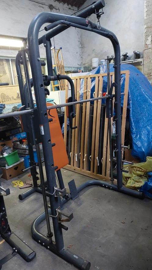 Domyos bm900 smithmachine homegym - Zie beschrijving!, Sport en Fitness, Fitnessmaterialen, Gebruikt, Armen, Benen, Borst, Buik