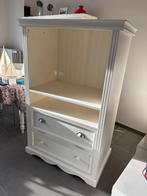 witte tv-kast, Ophalen, Gebruikt, 100 tot 150 cm, 50 tot 100 cm