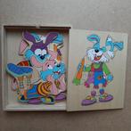 Houten puzzel konijn, Ophalen of Verzenden, Van hout