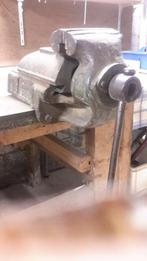 Werkbank met bankschroef, Doe-het-zelf en Bouw, Werkbanken, Ophalen, Gebruikt, Bankschroef