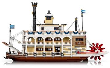 Lego Ideas 21356 Stoomboot Amelia - 1x opgebouwd, Enlèvement ou Envoi, Comme neuf, Ensemble complet, Lego