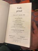 Boek code penal politie police, Verzamelen, Ophalen, Rijkswacht, Boek of Tijdschrift