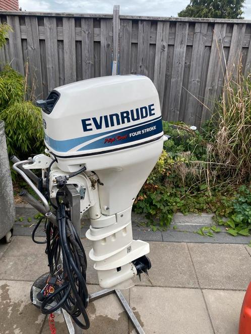 Evinrude 9,9pk 4takt langstaart elektrisch gestart, Watersport en Boten, Buiten- en Binnenboordmotoren, Gebruikt, Elektrisch, Buitenboordmotor