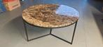 Mooie ronde salontafel met marmer tablet, Huis en Inrichting, Tafels | Salontafels, Ophalen