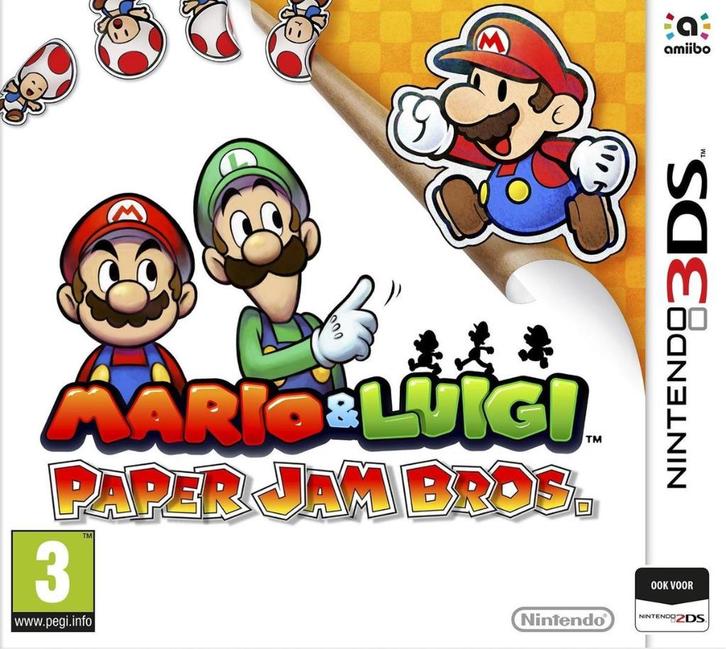 Super mario paper Jam Bros, Games en Spelcomputers, Games | Nintendo 2DS en 3DS, Zo goed als nieuw, Avontuur en Actie, Ophalen of Verzenden