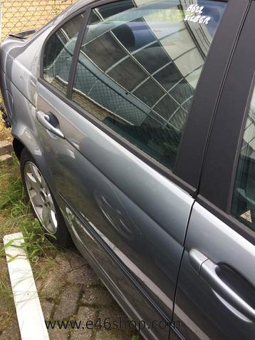 Deur rechts achter BMW E46 sedan Silbergrau beschikbaar voor biedingen