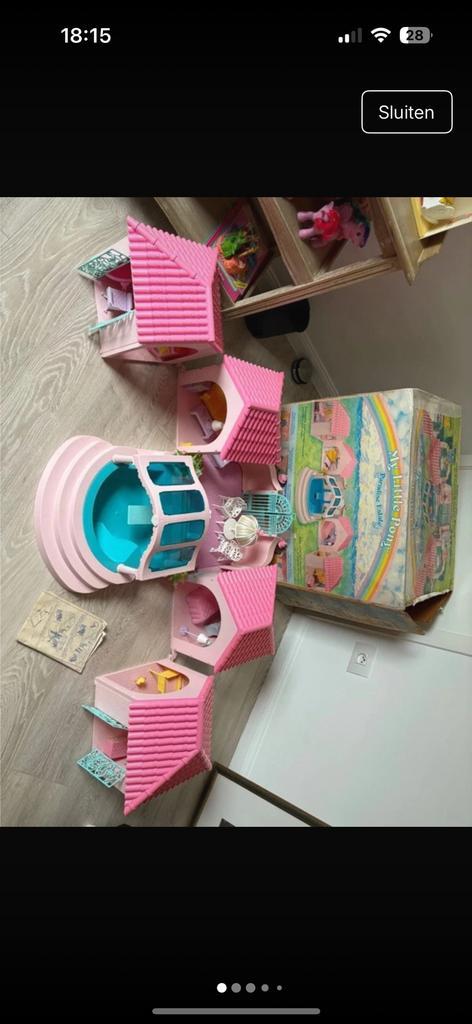 My little pony paradise estate mansion met doos, €200., Kinderen en Baby's, Speelgoed | My Little Pony, Zo goed als nieuw, Ophalen of Verzenden