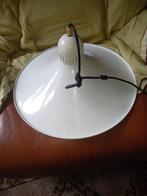 2 metalen lampekappen wit/bruin, Ophalen, Rond, Nieuw, 50 cm of meer