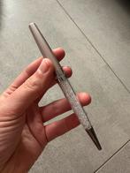 Balpen Swarovski lichtroos met zilver en witte steentjes, Verzamelen, Ophalen, Zo goed als nieuw, Balpen