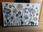 Ikea Pjatteryd reproductie op canvas met lijst, Ophalen, Tekening, Zo goed als nieuw, 100 tot 125 cm