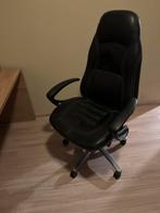 Luxe Ergonomische Directiestoel – Zwart Lederlook, Ophalen, Ergonomisch, Zo goed als nieuw, Zwart