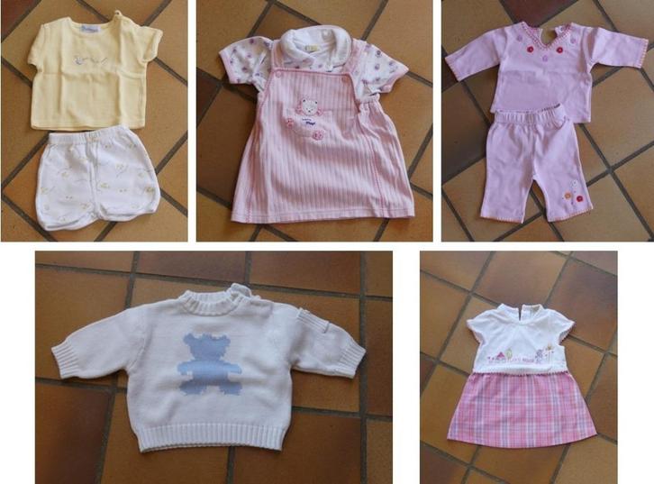 Lot de vêtements pour bébés (filles), Kinderen en Baby's, Babykleding | Baby-kledingpakketten, Gebruikt, Maat 62, Ophalen of Verzenden
