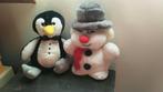 Knuffels Sneeuwman en Pinguïn, Ophalen of Verzenden, Zo goed als nieuw