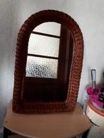 Miroir en rotin hauteur 75 sur 48 cm., Ophalen of Verzenden