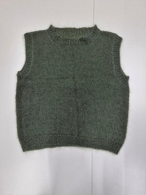 Ongebruikt handgebreid wollen vest, Kleding | Dames, Bodywarmers, Nieuw, Maat 36 (S), Ophalen of Verzenden
