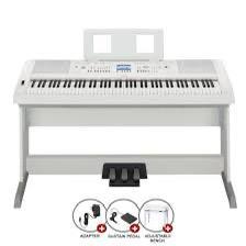 Yamaha DGX 660 + Banc + Pedales, Enlèvement, Utilisé, Blanc, Piano