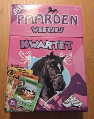 Paarden weetjes kwartet beschikbaar voor biedingen