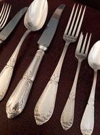 Antiek bestek in koffer 93 stuks, Ophalen of Verzenden