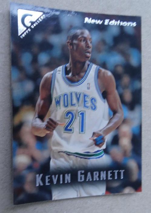 1995/96 Topps Gallery Kevin Garnett "New Editions"Rookie #41, Hobby en Vrije tijd, Stickers en Plaatjes, Nieuw, Plaatje, Verzenden