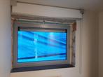 Aluminium draaikip raam  ral 9006 met zonsverduistering, Enlèvement, Fenêtre de façade ou Vitre, Utilisé, 120 à 160 cm