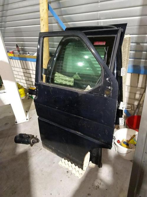 Deur portier rechts voor zwart L041 Transporter T4, Auto-onderdelen, Carrosserie, Deur, Volkswagen, Voor, Rechts, Gebruikt, Ophalen of Verzenden