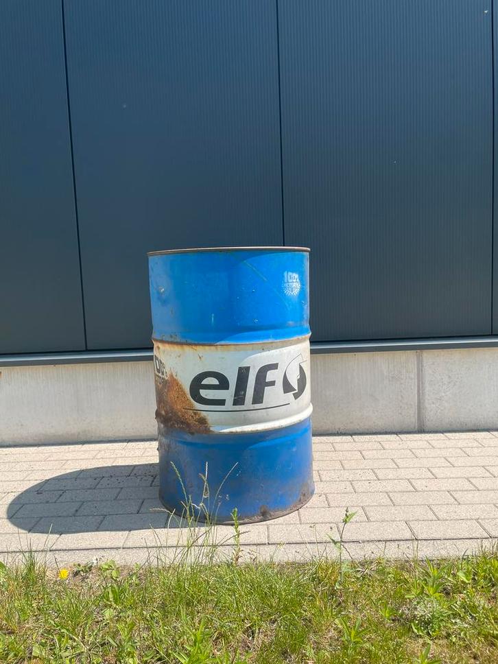 Olievat 200L vintage look, Tuin en Terras, Vuurkorven, Gebruikt, Ophalen