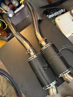 Kawasaki zzr1400 delkevic carbon uitlaat, Motoren, Ophalen, Gebruikt