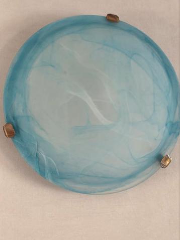 Plafonnier en opaline turquoise beschikbaar voor biedingen