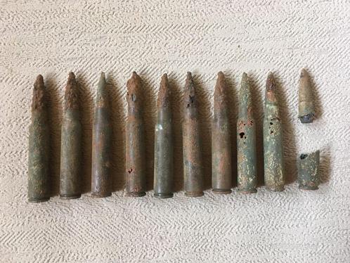 wo2 - Franse 7,5x54 MAS M.29 relic patronen - LEEG, Collections, Objets militaires | Seconde Guerre mondiale, Armée de terre, Enlèvement ou Envoi