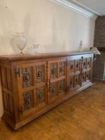 Massief eiken dressoir, Maison & Meubles, Armoires | Dressoirs, 200 cm ou plus, Enlèvement, Utilisé, Chêne