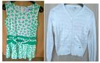 Mooie jurk +witte gilet - Terre Bleue - maat 140 (als NIEUW), Terre Bleue, Meisje, Ophalen of Verzenden, Zo goed als nieuw