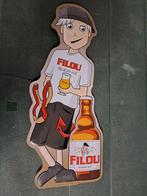 Panneau publicitaire Filou Belgian Ale en métal 19 x 45 cm, Comme neuf, Enlèvement ou Envoi