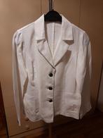 Blazer blanc en lin., Vêtements | Femmes, Vestes & Costumes, Taille 38/40 (M), Enlèvement ou Envoi, Comme neuf, S Martino