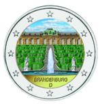 2 euro Duitsland 2020 Brandenburg gekleurd, 2 euro, Duitsland, Ophalen of Verzenden